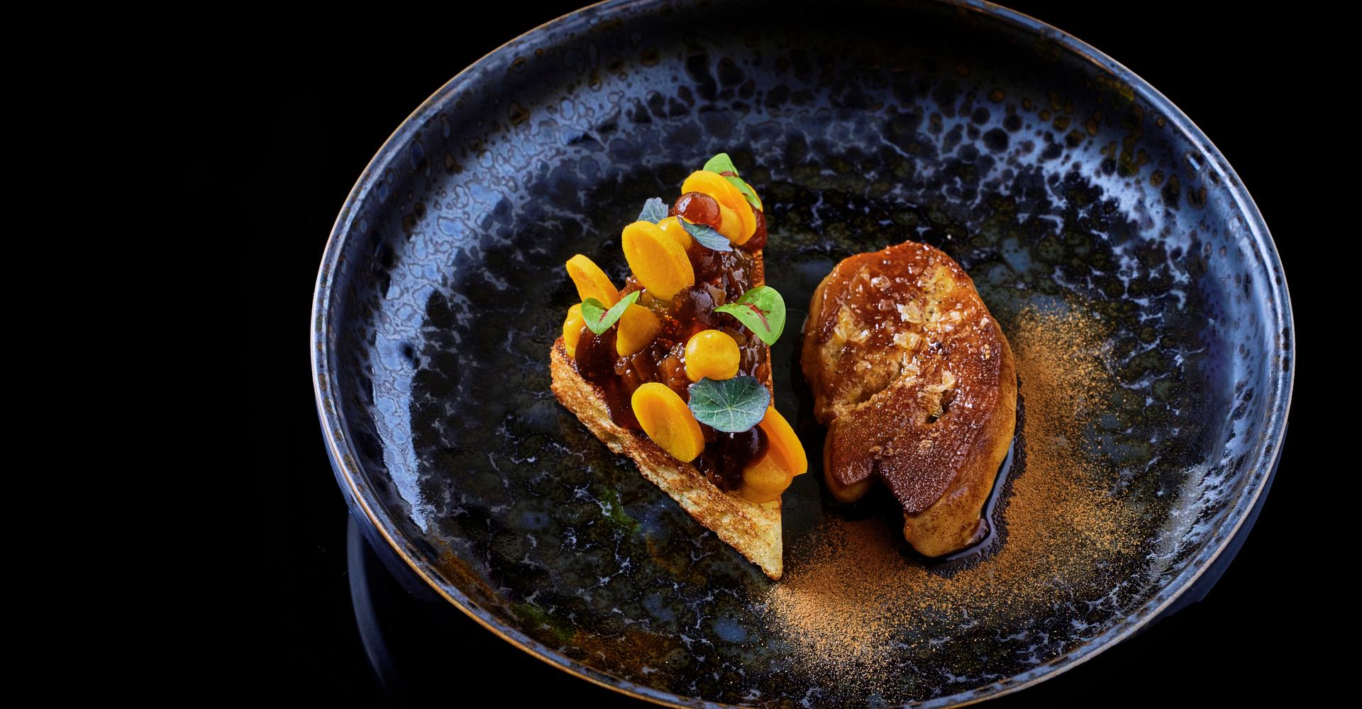 Восхитительные блюда с красивым интерьером